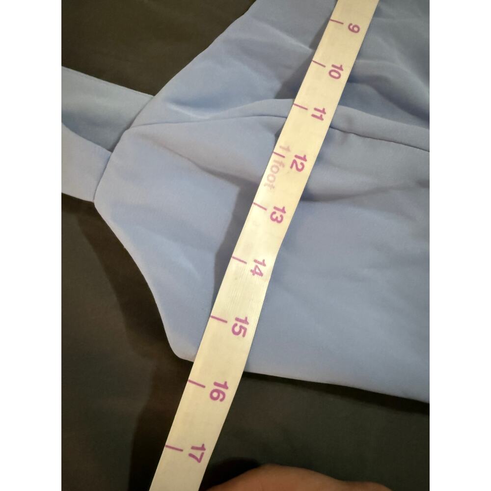 NWT After Six CONTOURED WIDE STRAP SWEETHEART MAXI DRESS IN SKY BLUE SZ 8R - Picture 10 of 11